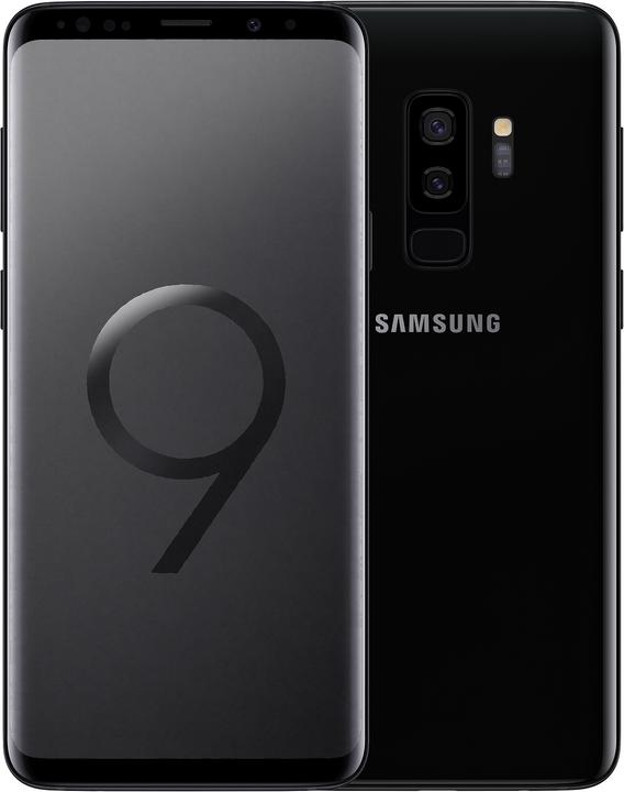 Produktbild Samsung Galaxy S9+ (128 GB, Midnight Black, 6.20", Hybrid Dual SIM, 12 Mpx, 4G)