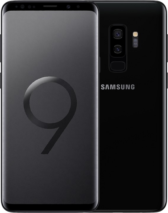 Produktbild Samsung Galaxy S9+ (128 GB, Midnight Black, 6.20", Hybrid Dual SIM, 12 Mpx, 4G)