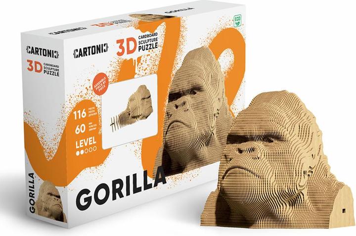 Cartonic Gorilla - 3D Modell aus Karton