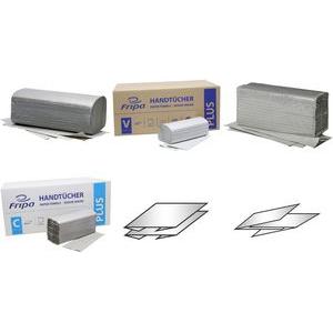 Thumbnail - Fripa Handtuchpapier PLUS, 250 x 330 mm, C-Falz, natur, Haushaltspapier, Transparent