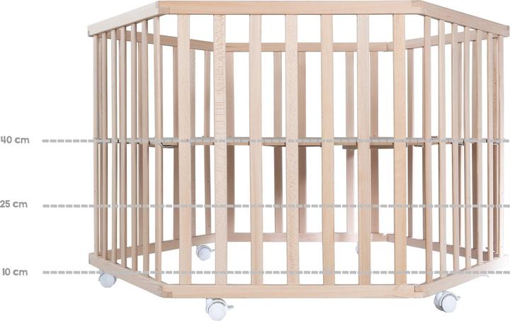 Produktbild Roba Laufgitter 6-eckig 'Little Stars' Little Stars (118.50 cm, 103.50 cm, Buche)