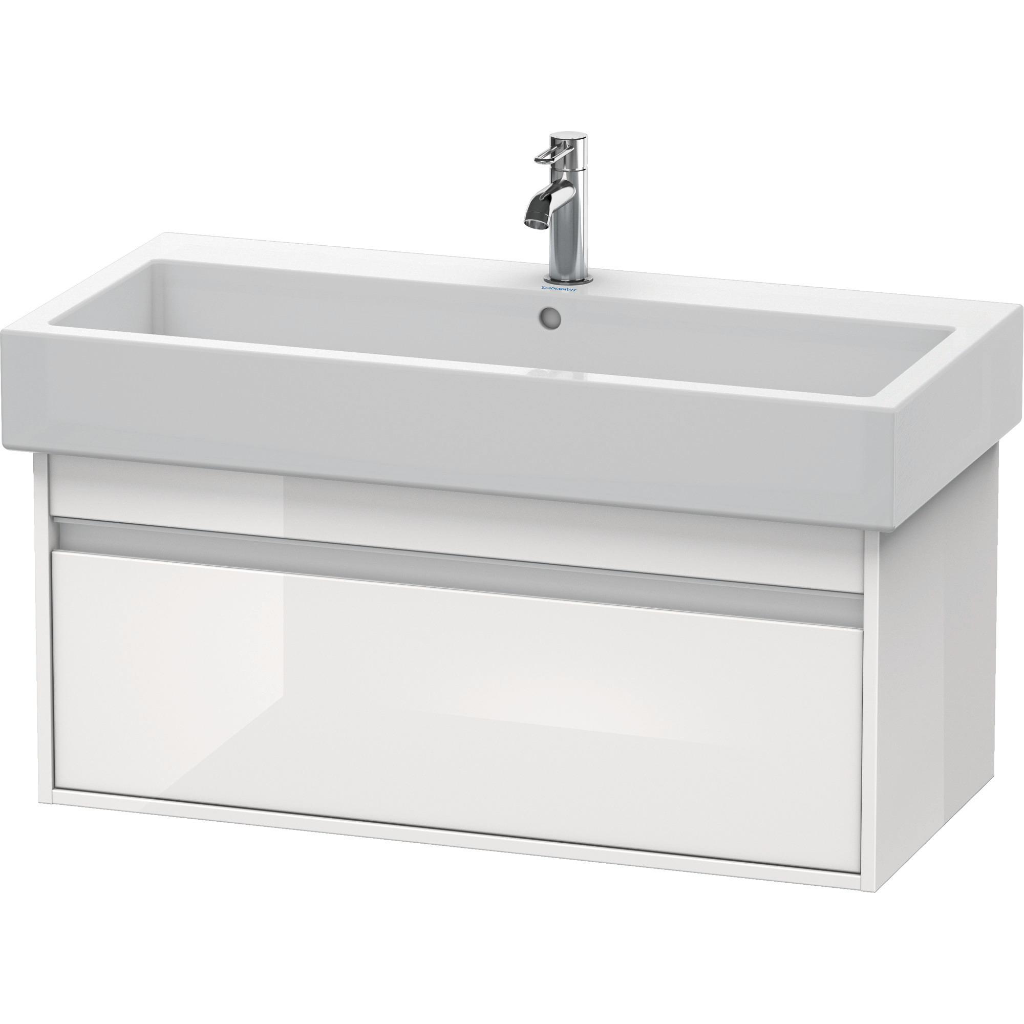 Duravit, Armadietto Lavabo, Mobiletto Ketho 440X950X410Mm Bianco Lucido (95 X 44 X 41 Cm)