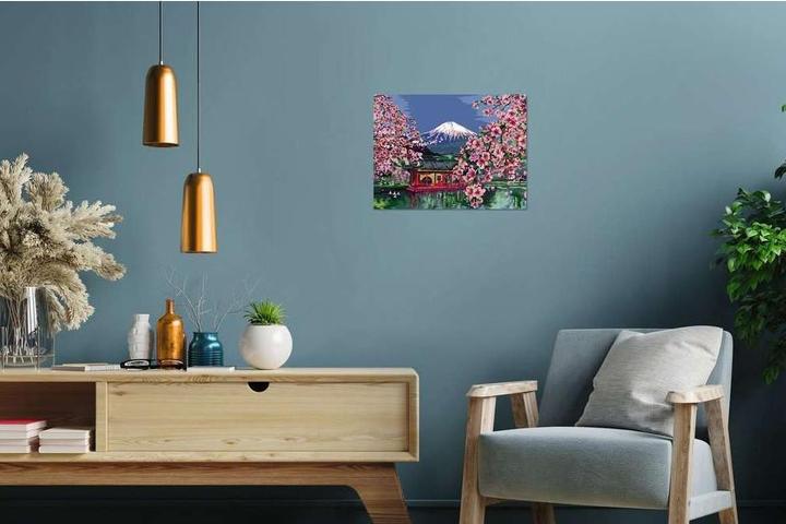 Actual product image Ravensburger CreArt Japanese Cherry Blossom