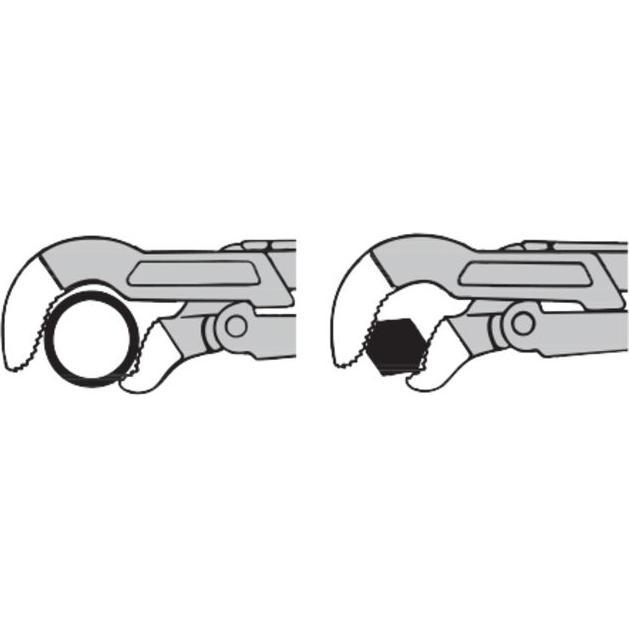 Thumbnail - VBW, Zange, Eckrohrzange mit S-förmigem Maul (560 mm)