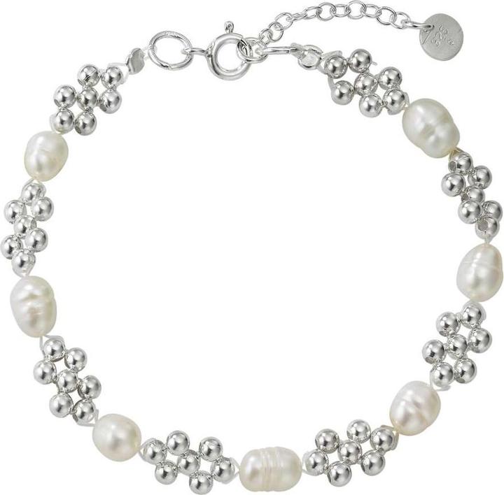 Produktbild Bijouteria Armband (20 cm, Silber 925, Süsswasserperle, Nylon)