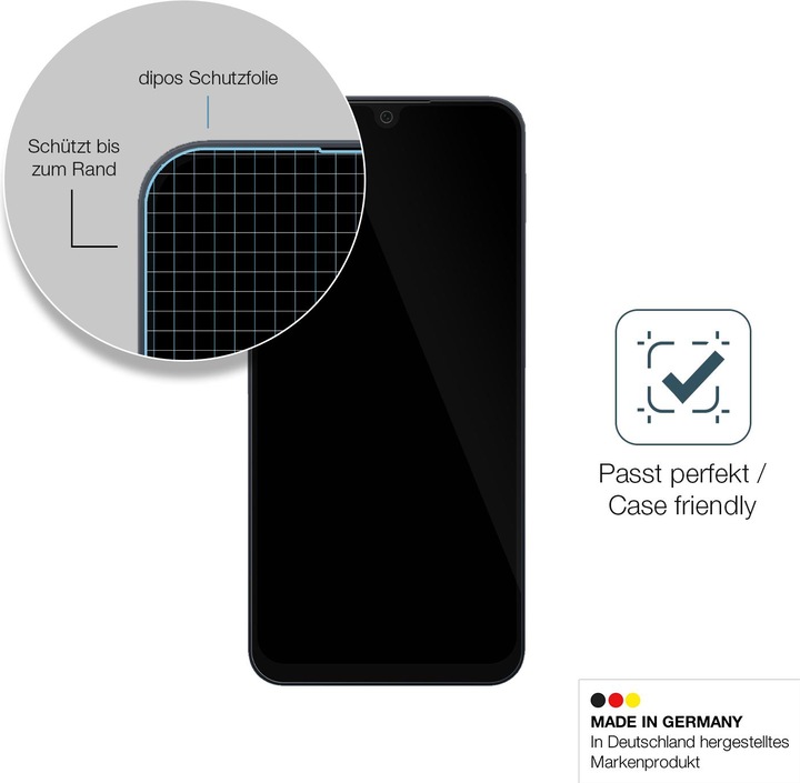 Actual product image Dipos Anti-Shock Screen Protector Clear (1 Piece, Samsung Galaxy S21)