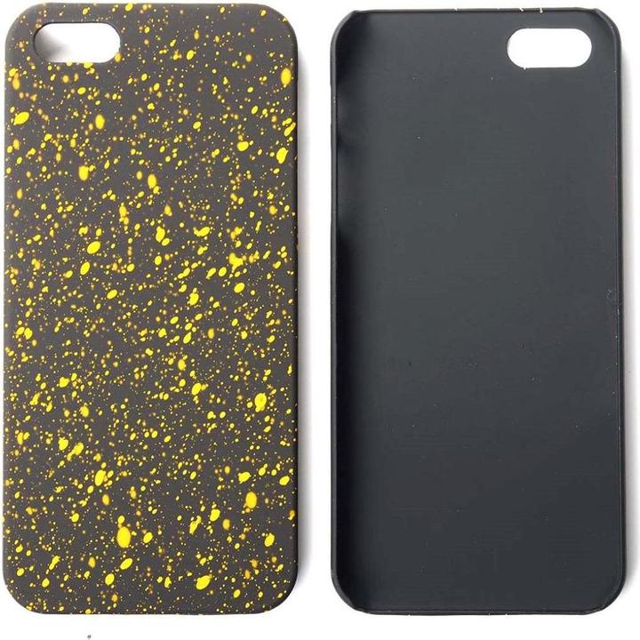 Produktbild König Design Handy Hülle Schutz Case Bumper Schale für Apple iPhone 5 5s SE 3D Sterne Gelb (Apple iPhone 5)