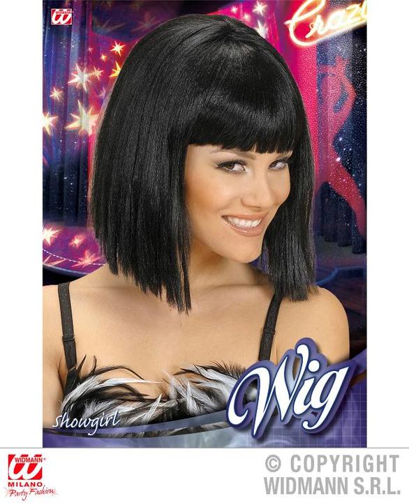 Actual product image Widmann Crazy Horse wig black