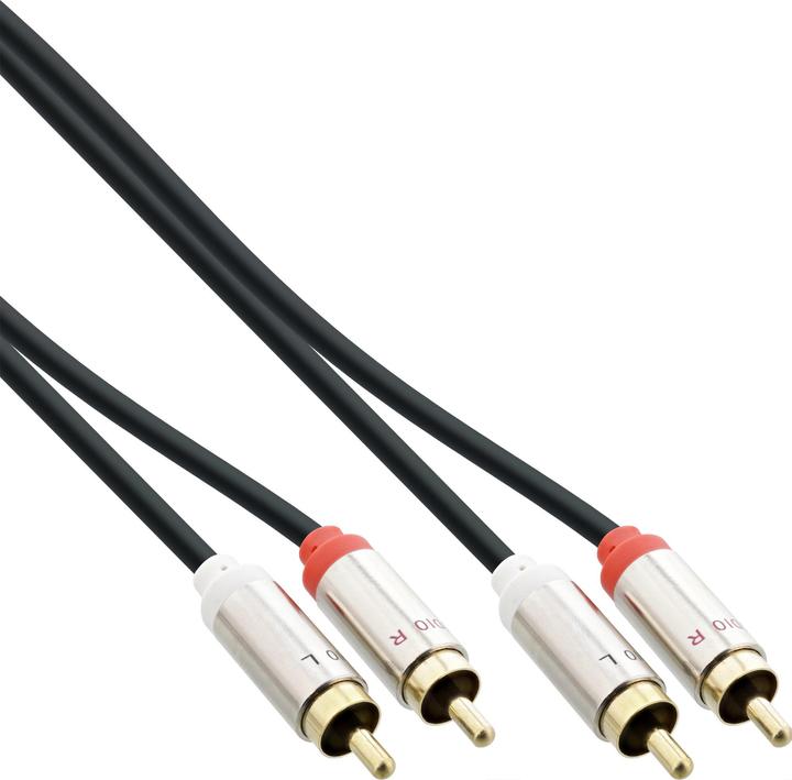 Image du produit InLine Câble audio Slim 2x RCA ST/ST (1 m, RCA)