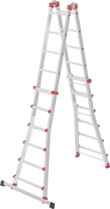 Hailo Telescopic ladder (Single ladder, Telescopic ladder, Multi-purpose ladder, 167 cm)