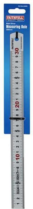 Produktbild Faithfull Messlatte Matt Silver (30 cm, Stahl)
