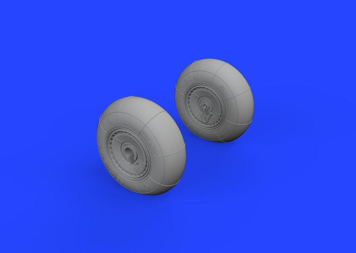 Actual product image Eduard Me 410 wheels 1/72 AIRFIX