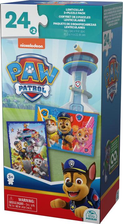 Image du produit Spin Master BOITE CARTON 2 PUZZLES LENTICULAIRES La Pat' Patrouille