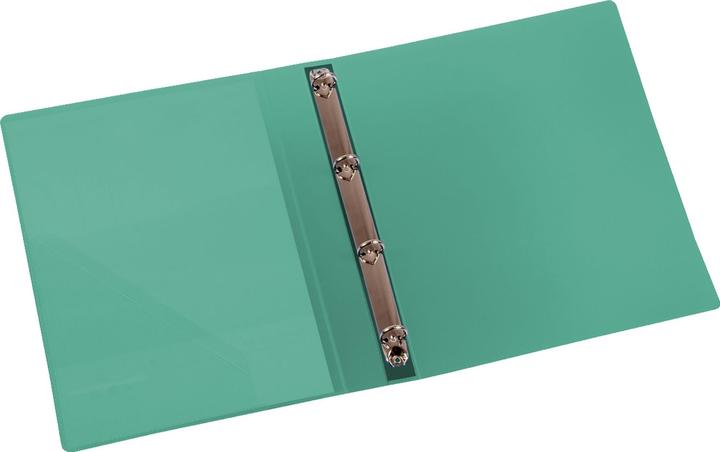 Actual product image Eichner Presentation ring binder 4-ring green-transparent 2.5 cm DIN A4 (A4, 25 mm, 1 pcs.)