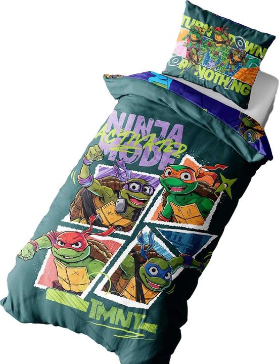 Teenage Mutant NT TMNT Bettwäsche wendbar (135 x 200 cm)