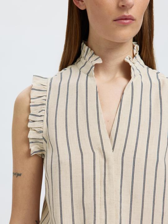 Produktbild Selected Slfviva Sl Ruffle Striped Sun Top Noos (40)