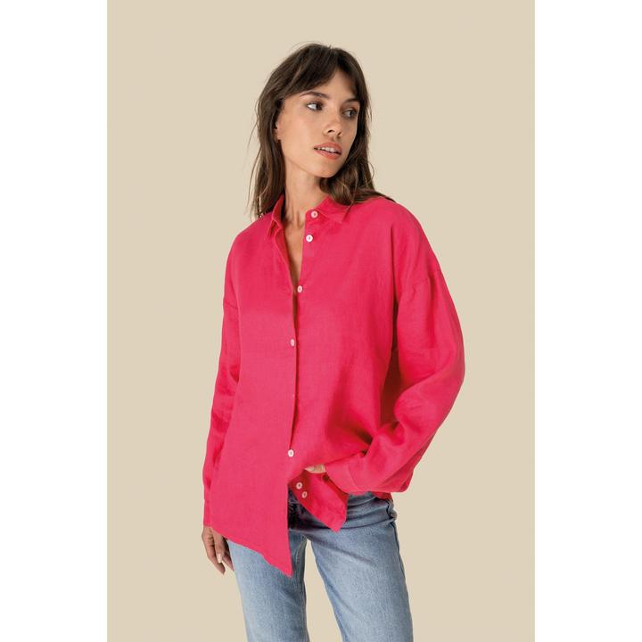 Immagine prodotto Spasso Camicia oversize a maniche lunghe in lino donna (S)