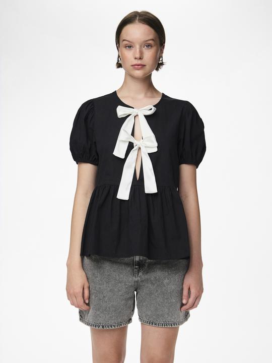 Actual product image Pieces PCGOLLY top with puff sleeves (S)