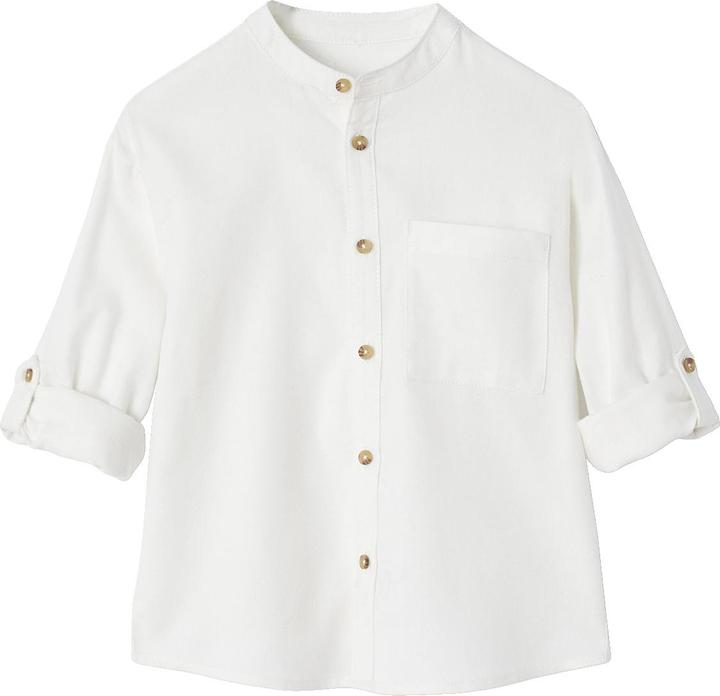 Actual product image Vertbaudet Boys' flannel shirt with stand-up collar (110)