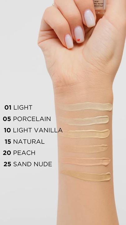 Actual product image Eveline Wonder Match Liquid Concealer 10 Light Vanilla 7ml (Light Vanilla, Vanilla)