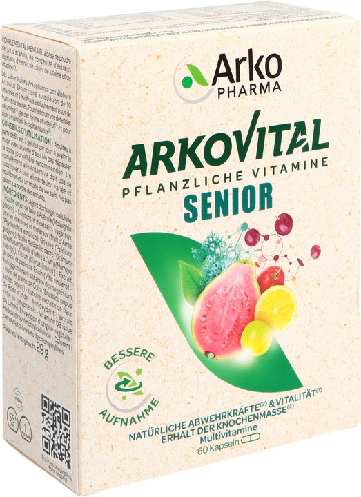 Produktbild Arkopharma Arkovital Pur'Energie 50+ natürliche Vitamine (60 Stück, Kapseln, 70 g)