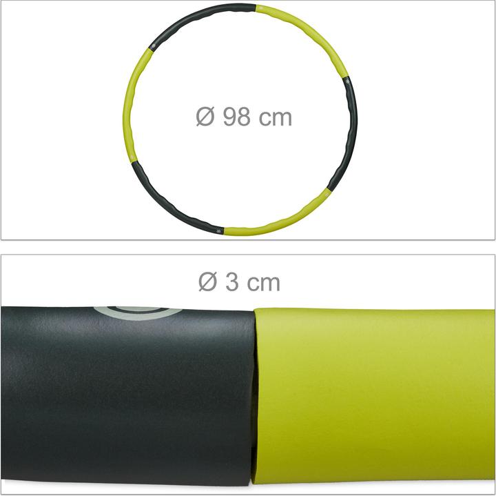 Produktbild Relaxdays Hula-Hoop-Reifen (98 cm, 1240 g)