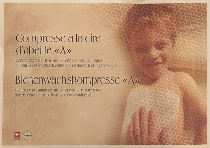 Actual product image Hopisana Beeswax compress for acute coughs, 2 pieces (2 Piece)