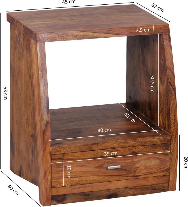 Actual product image Wohnling Mumbai (45 x 40 x 53 cm)