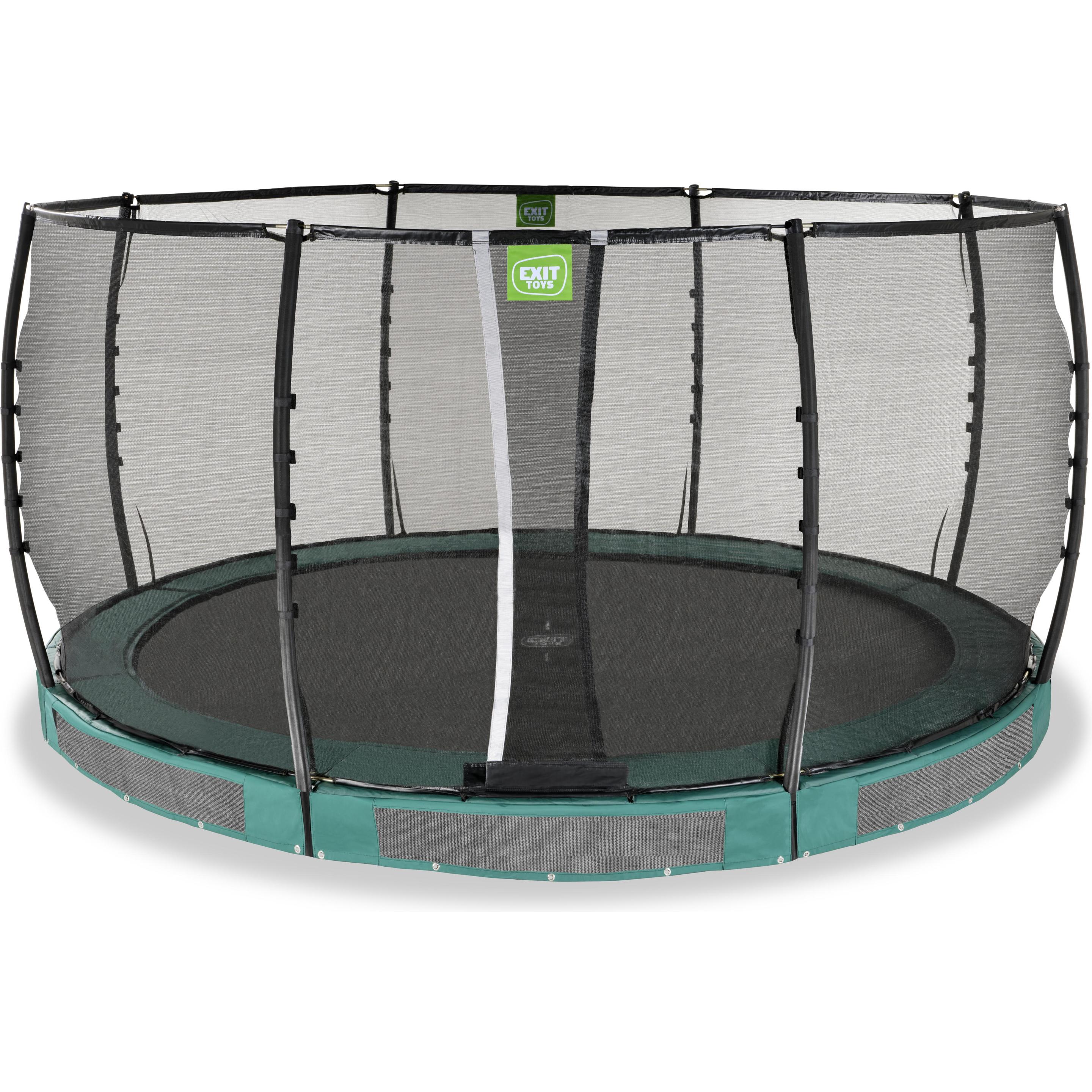 Thumbnail - Exit Allure Premium Bodentrampolin ø427cm - grün (427 cm)