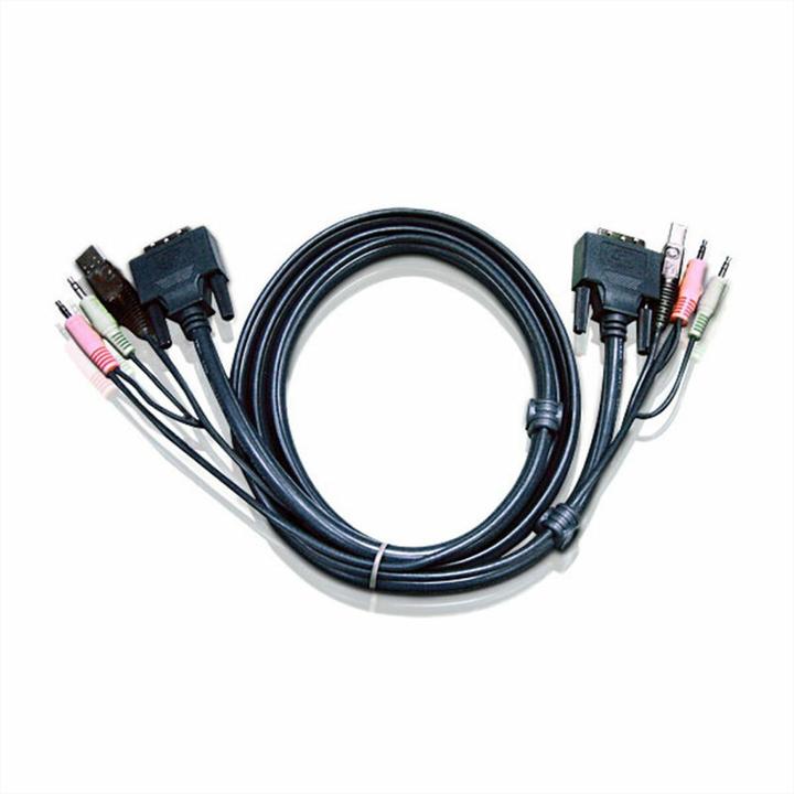 Image du produit Aten 2L-7D02UD Câble DVI Duallink pour commutateur KVM, 1,8m