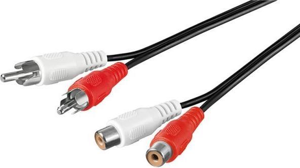 Image du produit PremiumCord Câble d'extension audio 2x RCA (2 m, Câbles Cinch)