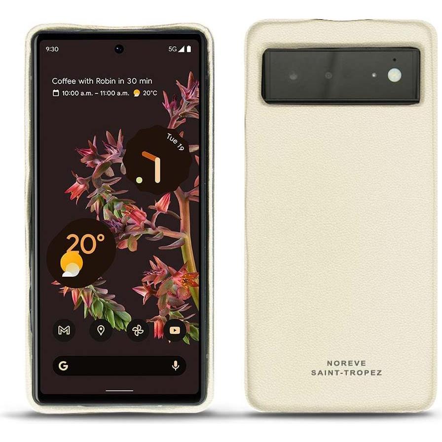 Noreve Lederschutzhülle (Google Pixel 6), Smartphone Hülle, Weiss