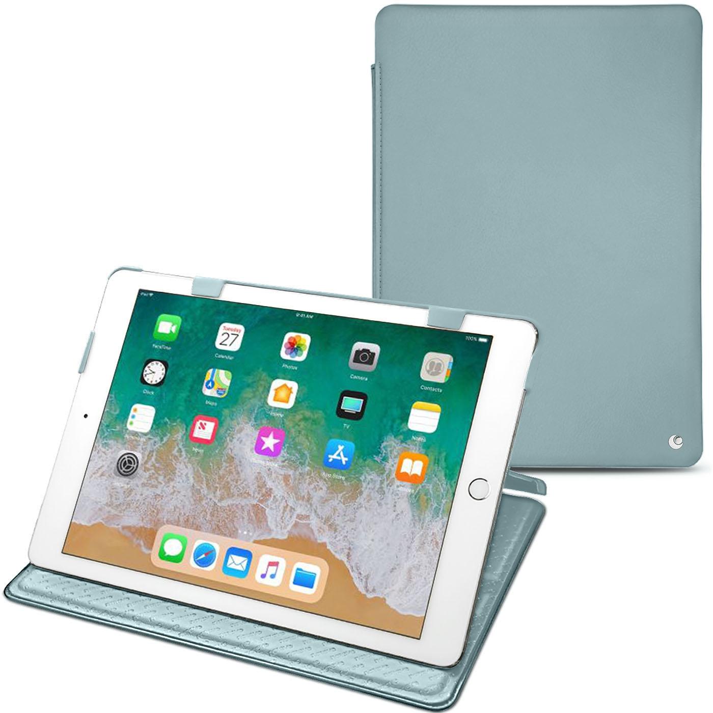 Noreve Lederschutzhülle horizontal (iPad 9.7), Tablet Hülle, Blau