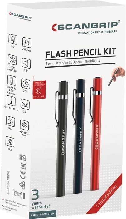 Produktbild Scangrip LED-Stiftlampe FLASH PENCIL Promotion 75 lm 2 x AAAA (75 lm)