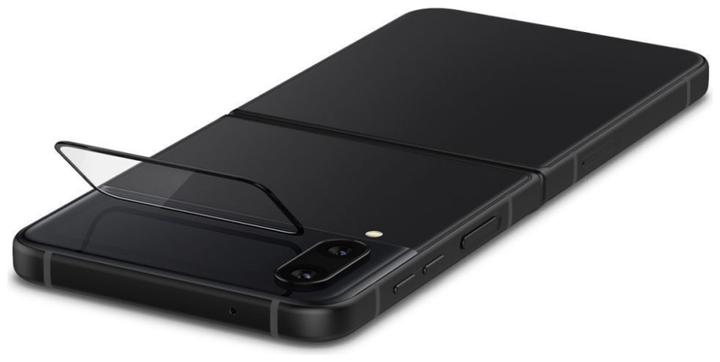 Actual product image Spigen TEMPERED GLASS GLASS FC "EZ FIT" + hinge Film 2-REPLACEMENT GALAXY WITH FLIP 4 Black (2 pcs., Samsung Galaxy Z Flip4)