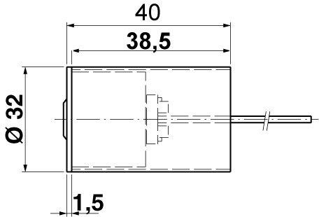 Actual product image Kaba External cylinder type 1508 (Locking cylinder)