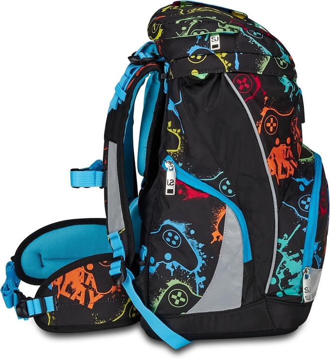 Actual product image SJ Gang Ergonomic Adjustable Backpack with Magnetic Closure and Reflective Inserts (24 l)