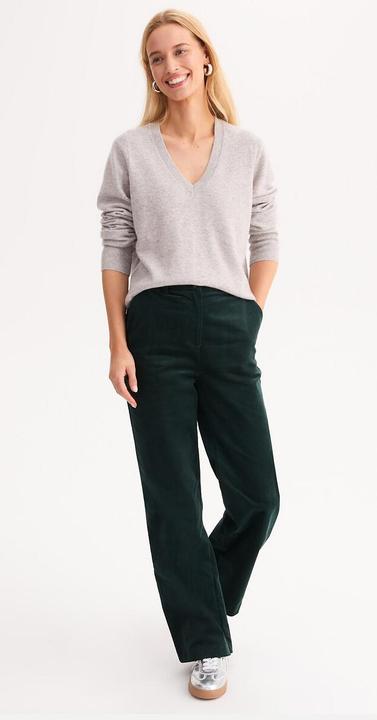 Actual product image Anne Weyburn Kaschmirpullover mit V-Ausschnitt aus Feinstrick (S)