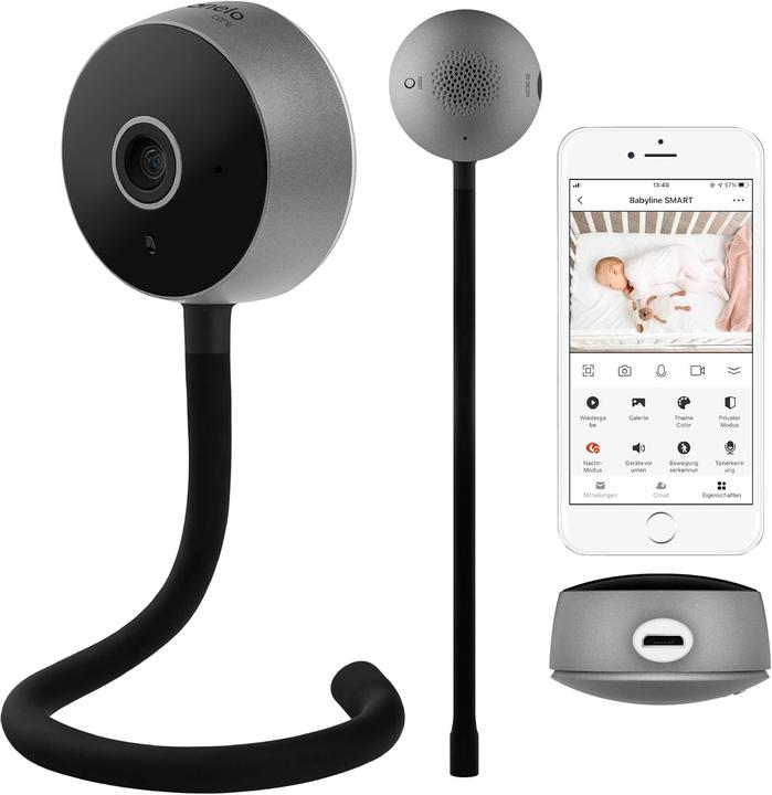 Actual product image Lionelo Care Babyline Smart mit Kamera, Nachtsicht, Bewegungs- und Geräuscherkennung (Video & Audio, 10 m)