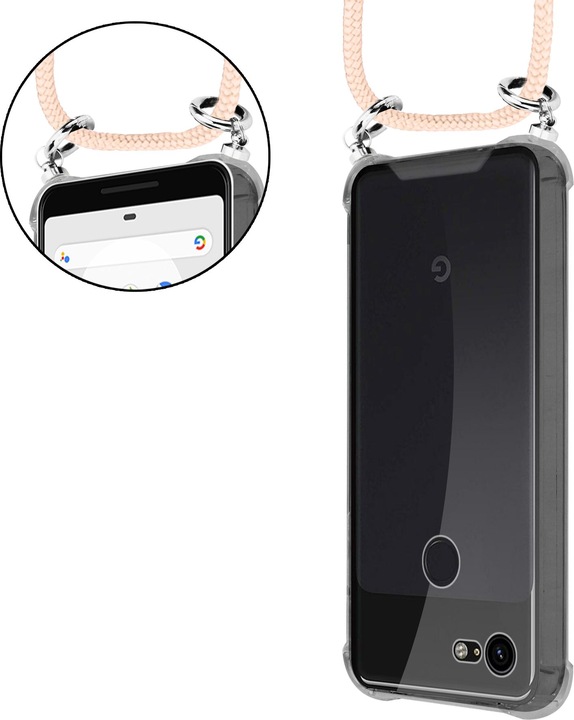 Produktbild Cadorabo TPU Handy Kette SILBER Cover