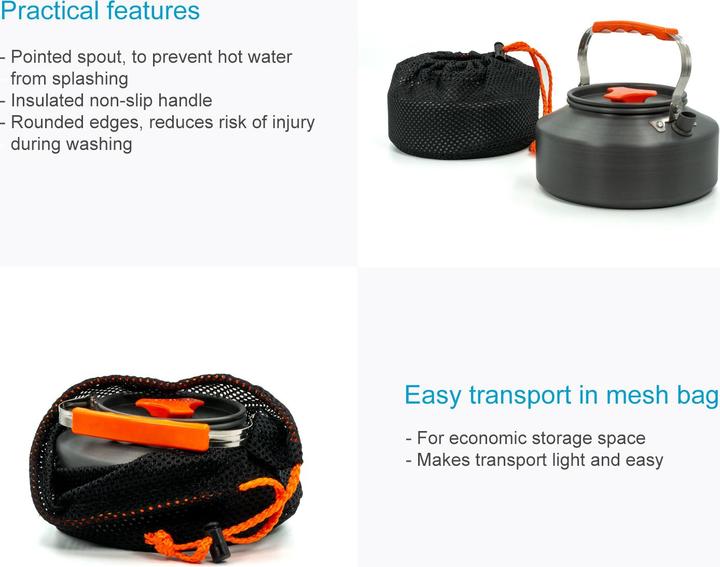 Image du produit Intirilife Bouilloire de camping Bouilloire d'extérieur (1.10 l)