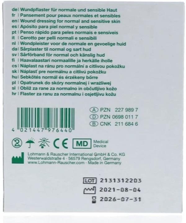 Actual product image Lohmann & Rauscher Wundverband 8cmx10cm hautfarbig (10x)