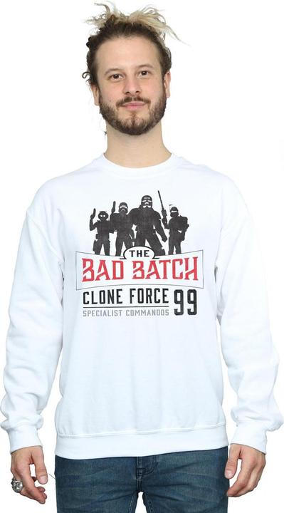 Actual product image Star Wars Mens The Bad Batch Clone Force 99 Sweatshirt (L)
