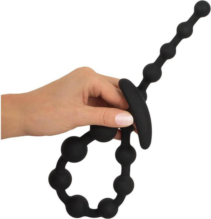Actual product image Black Velvets Anal bead chain