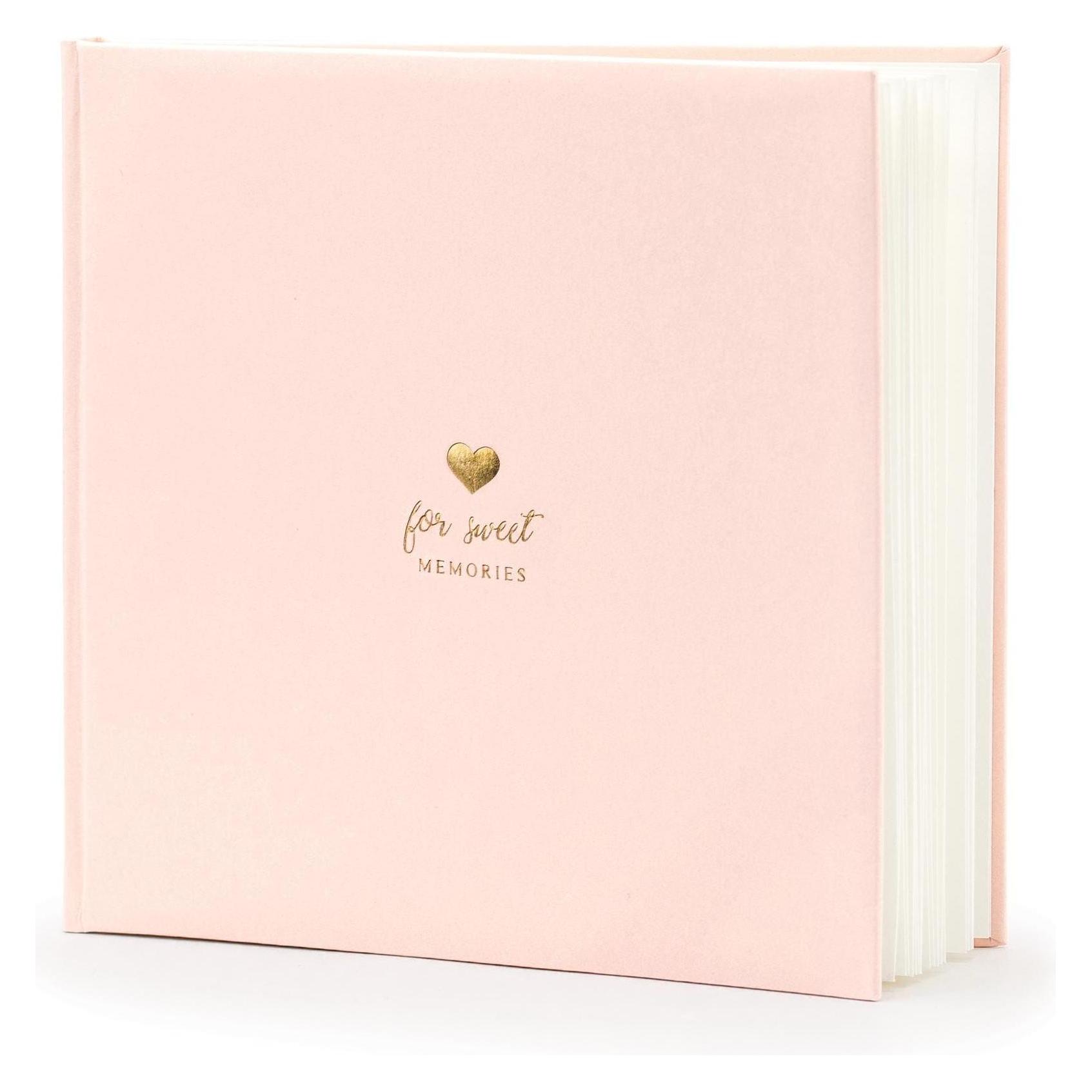 Partydeco, Fotoalbum, Gastenboek Voor zoete herinneringen (20.50 x 20.50 cm)