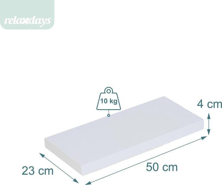 Actual product image Relaxdays 3x wall shelf (50 x 23 x 4 cm)
