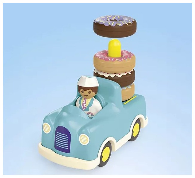 Actual product image Playmobil Verrückter Donut Truck mit Stapel- und Sortierfunktion (71702, Playmobil Junior)