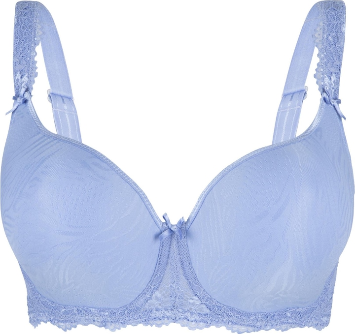 Misty blue jacquard