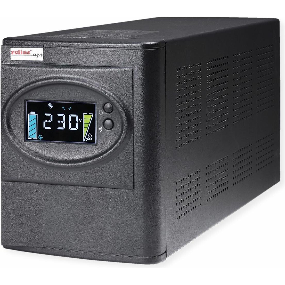 Roline LineSecure III 1000 - Line Interaktive USV (800 VA, 1000 W, Line-Interaktiv USV), USV