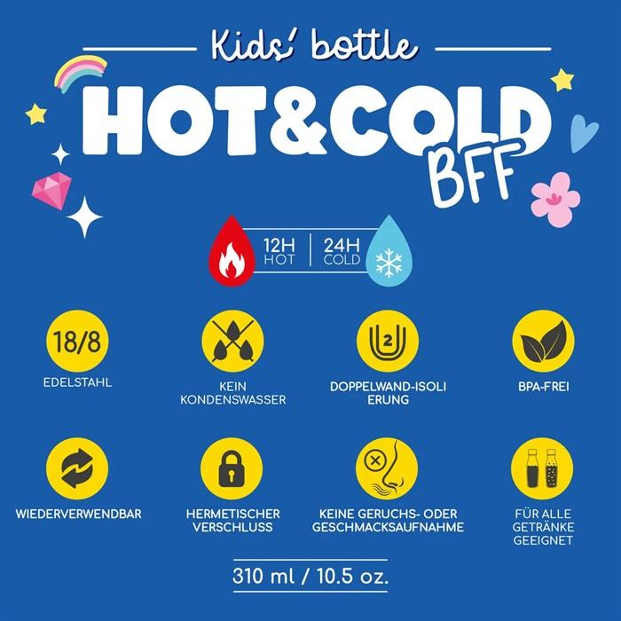 Image du produit Legami Thermosflasche für Kinder - Hot&Cold BFF - Unicorn (0.31 l)